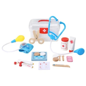 Keezi Kids Doctor Nurse Medical Case Pretend Play Set Stethoscope Medicine Toys - Picture 1 of 5