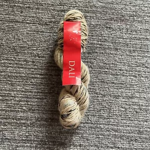 Feza Yarns Dali Wool Wool/Mohair/Nylon Blend Yarn 50g Beige Black Metallic - Picture 1 of 4
