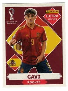 Panini Qatar World Cup Extra Sticker 2022 Rookie Gavi Base Burgundy - Picture 1 of 1