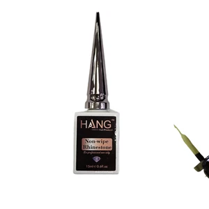Hang Gel x Rhinestone Glue No- Wipe 15ml /0.5 oz Bottle w/ thin brush - Picture 1 of 1