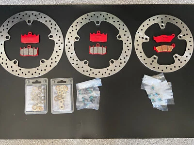 Brembo Komplettsatz Bremsscheiben Beläge Schrauben vorne hinten BMW R 1200 GS