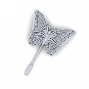 Endurance and Change Represent Butterfly Lapel Pin In Silver Butterfly Suits Pin - Picture 1 of 14