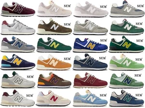 SCARPE NEW BALANCE ML574 ML U 574 UOMO DONNA NB PELLE SHOES BLU 41 42 43 44 45 - Picture 1 of 146