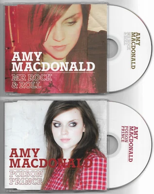 AMY MACDONALD 2 x CD Singles MR ROCK & ROLL (2007) + POISON PRINCE (2008) Foto 1 de 4