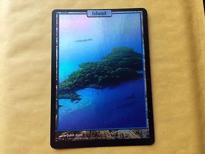Miscut Unhinged Foil ISLAND Misprint MTG Magic GENUINE Legacy Vintage #2 - Image 1 of 4
