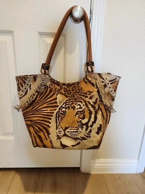 Sun N Sand 20" Beach Tote Water Resistant Tiger Fabric - Image 1 of 4