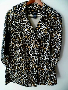 Chaqueta/ Blazer Mujer New York & Company Estampado Guepardo Talla XS (NUEVO) - Imagen 1 de 9