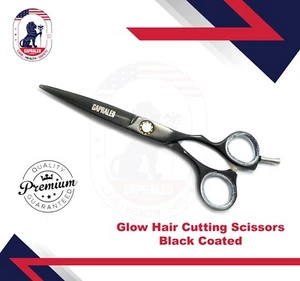 CAPRALEO Glow Hair Cutting Scissors 16cm Black Coated, Beauty Instruments - Picture 1 of 5