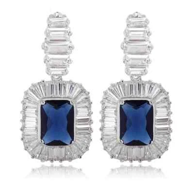 Made With Swarovski Crystals The Abriella Gorgeous Blue Earrings  S4 - Image 1 of 4