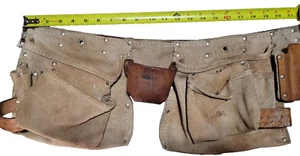 Hahn Leder R-490 - Schreiner Werkzeuggürtel mit Taschen Vintage - Bild 1 von 11