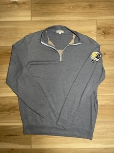 Peter Millar 1/4 Zip Sweatshirt Herren Large blau Ryder Cup Golf 2018 - Bild 1 von 6