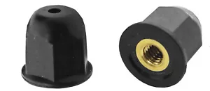 SF 60896 - Tuerca de moldeo de nailon con inserto de latón para Honda 75307-SN7-000, 15 PIEZAS - Imagen 1 de 1