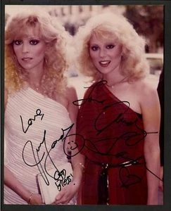 Judy Landers & Audrey Landers - Foto firmada autógrafa color 8x10 - Imagen 1 de 1