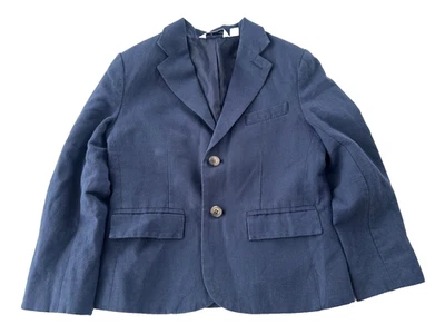 Blazer Janie & Jack Ocasiones Especiales Juvenil Talla 6 Azul Mezcla Lino Foto 1 de 4