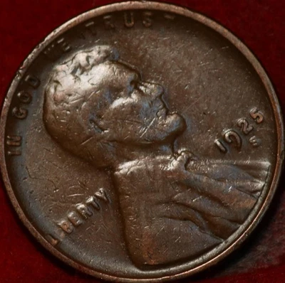 1925-S San Francisco Mint Copper Lincoln Wheat Cent - Image 1 of 2