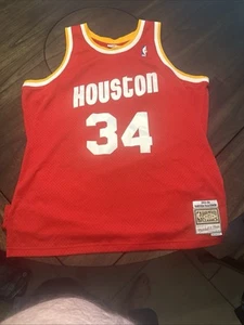 Adidas Houston Rockets Hakeem Olajuwon Hardwood Classics Vintage Jersey Sz 2XL - Picture 1 of 5