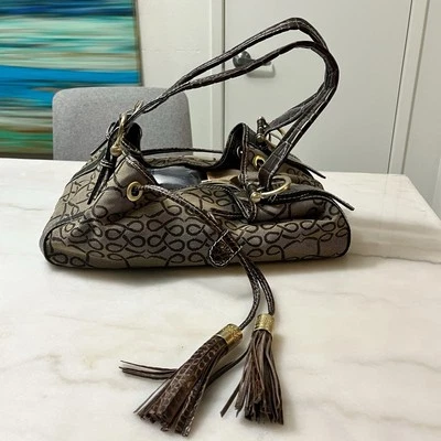 Bolso de Mano LANCEL Bolso de Hombro con Logotipo de Cuero Marrón Espiegle Paris Foto 1 de 4