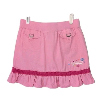 Vintage Y2K Disney Lizzie McGuire Girls 12 Pink Skirt Ruffled Deadstock RARE - Image 1 of 4
