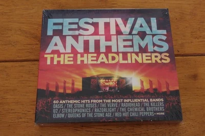Festival Anthems The Headliners 3 CD Set 60 Hits Oasis U2 Killers Radiohead Rock - Image 1 of 2