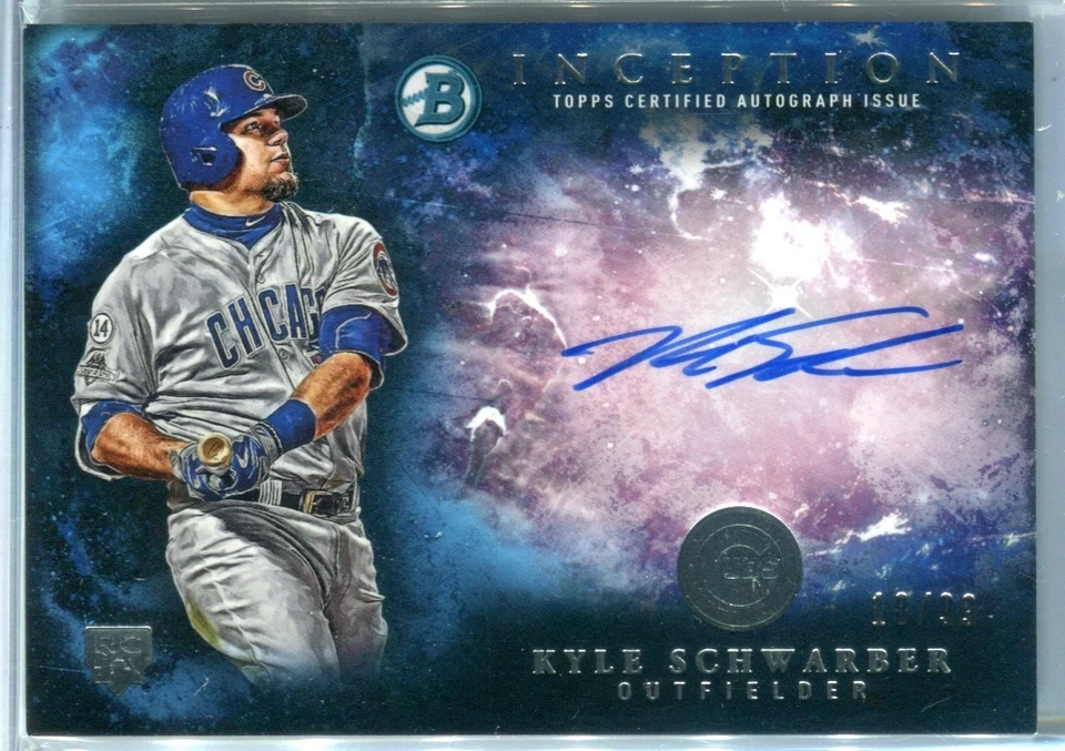 Kyle Schwarber CUBS 2016 Bowman Inception Rookie #RA-KS Auto #16/99 RC Auto - Image 1 of 2