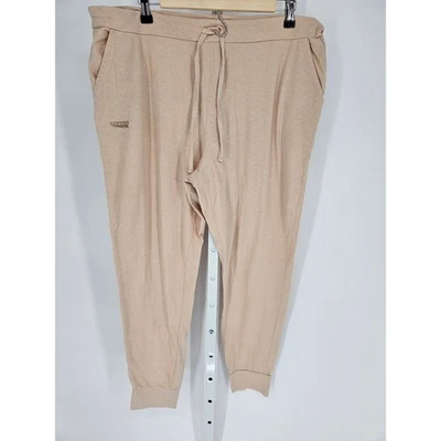 Pantalón para mujer de corte cobre rosa elástico de encaje bolsillos más cerrados mezcla de algodón talla L/XL Foto 1 de 4