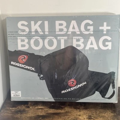 Bolsa de esquí de nieve ROSSIGNOL hasta 195 CM y bolsa de botas 16x14x9 NEGRA NUEVA Foto 1 de 4