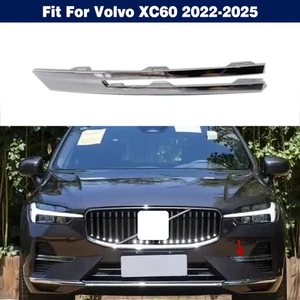 Left 32234952 Chrome Front Bumper Grille Cover Trim For Volvo XC60 2022-2025 - Picture 1 of 12