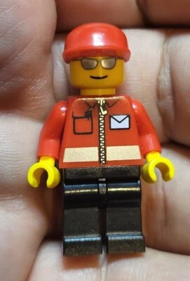 Lego Mail Carrier Minifigure city town mailman post office letter Creator C16-4  - Image 1 of 3