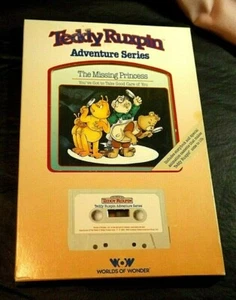 LIBRO/CINTA DE PELUCHE RUXPIN LA PRINCESA DESAPARECIDA EN CAJA MUNDOS DE MARAVILLA - Imagen 1 de 6