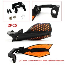 22mm 7/8'' Motorcycle Bike Hand Guard Protector Handlebar Deflector 2x Solid