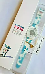 Swatch Suow131E Youth Olympic Games 2020 Ltd. A 100 Pezzi Solo !! Esaurito Nuovo - Imagen 1 de 4