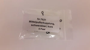 Technomodell H0e 7621 Mittelpufferkupplung kurz 5 Paar OVP - Picture 1 of 1