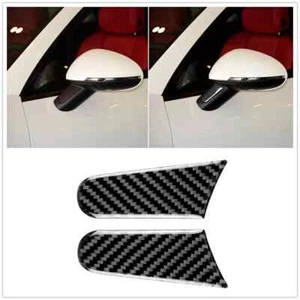 Fit For Porsche Macan 2014-21 Carbon Fiber Rearview Mirror Sticker Strips Trim A - Picture 1 of 4