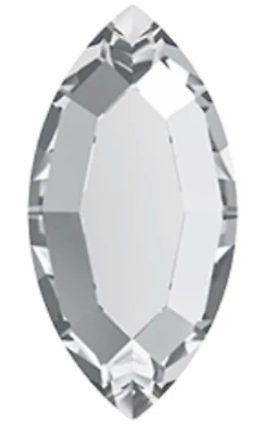 Navette 4x2mm Cristal Transparente IHC Austria 2200 Estrás Plano 36 piezas Foto 1 de 4