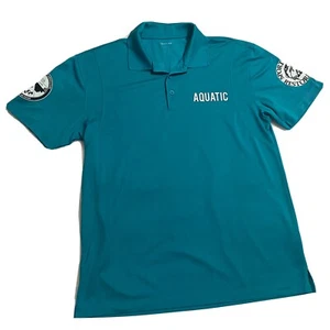Camisa Polo Guam Division of Aquatic Wildlife Resources Sport-Tek verde azulado para Hombres Grande - Imagen 1 de 12