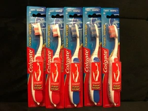Colgate Travel folding Toothbrush, Soft - Colors may Vary (5 Pack) - Picture 1 of 3