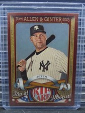 2023 Topps Allen & Ginter Derek Jeter Rip Card SSP #30/99 Yankees Unripped