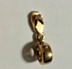 Authentic Retired Pandora 14K 14ct Gold Flip Flop Sandal Dangle 750433D - Picture 1 of 6