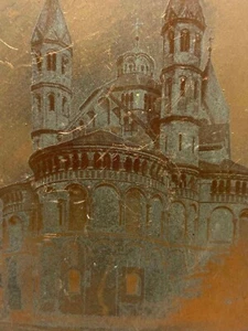 Antique UNIQUE Hand Carved Brass Decoration Russian Orthodox Church Compound   - Picture 1 of 5