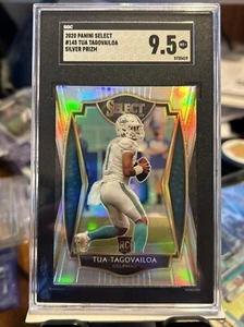 2020 Panini Select - Premier Level Silver Prizm #145 Tua Tagovailoa (RC) SGC 9.5 - Picture 1 of 6