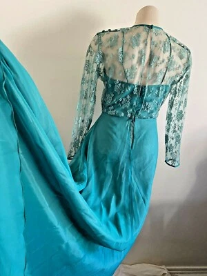 Kali Melbourne Formal Bridesmaid Dress Green Maxi Brand New Size 10 Lace - image 1 of 4