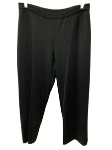 Chicos 1 Black Knit Pants US 8 or Medium - Picture 1 of 6
