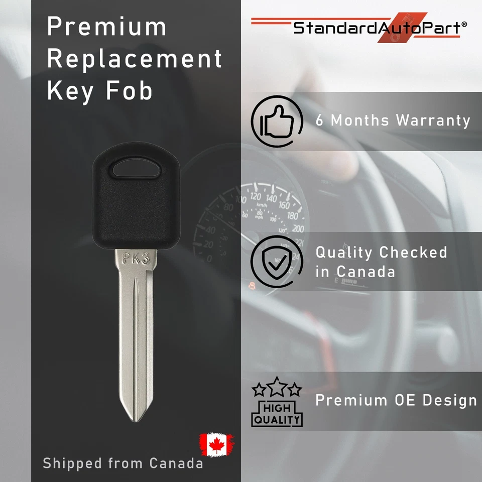 Transponder Chip Key for Chevrolet GMC Saturn Pontiac Oldsmobile B97PT PK3 B97 - Image 1 of 4