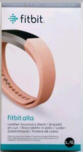 Fitbit Alta Leather Band Replacement Accessory Large Pink Oem New Sealed!