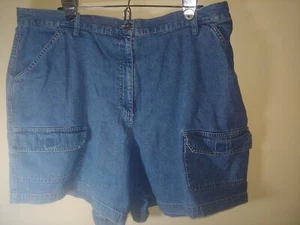 Marsh Landing II PREMIUM JEANS Women's Stretch Blue Jean Denim Shorts 22W - Picture 1 of 5