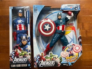 2013 Marvel Avengers Ultra Strike Talking Captain America / Titan Serie Figuren - Bild 1 von 14