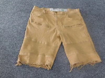 LRG Shorts 36 Beige Y2K Denim Mens Cut off Vintage Hip-hop classic retro - Image 1 of 4