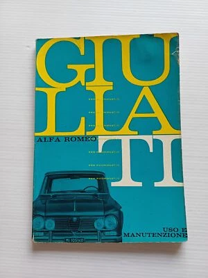 Alfa Romeo Giulia TI 1962 manuale uso manutenzione libretto originale Foto 1 de 4