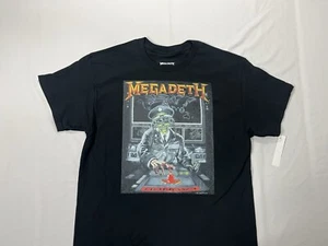 1990 Megadeth T-Shirt, Rust in Peace Tour-Tee (Men’s Size Small) New With Tags - Picture 1 of 8