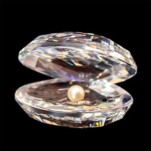 Swarovski Kristall Figur, Muschel mit Perle 014389 - D11CJ - Bild 1 von 4